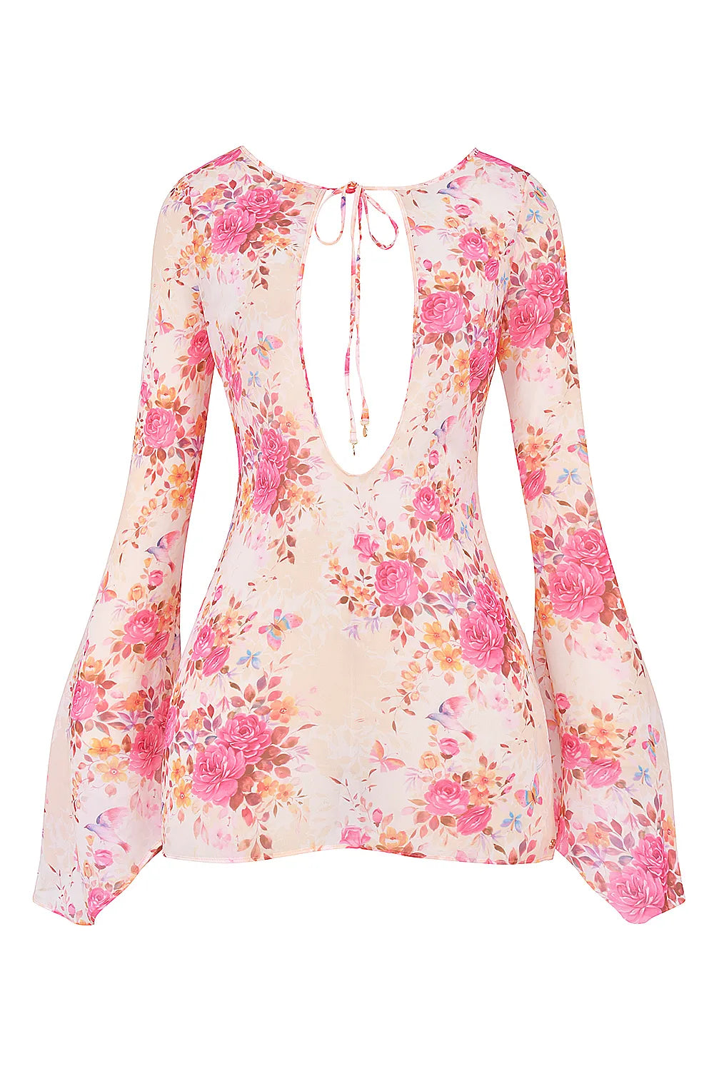 Oceana Floral Print Beach Cover Up