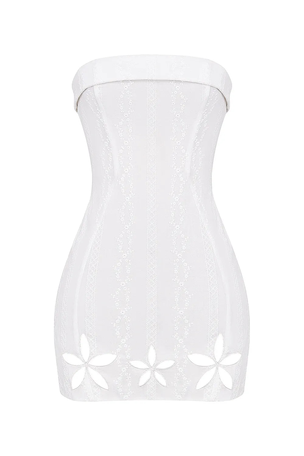 Mistress Rocks Cloud Fold Over Cutout Broderie Mini Dress - SALE