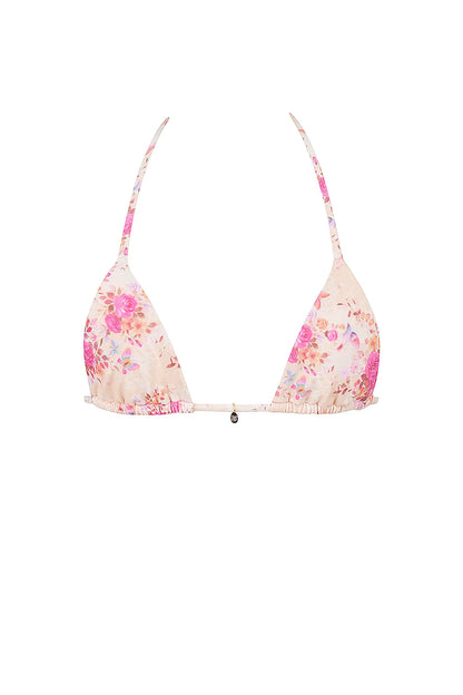 Caribe Floral Print Bikini Top