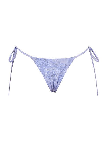 Tahiti Lavender Paisley Tie Side Bikini Bottom