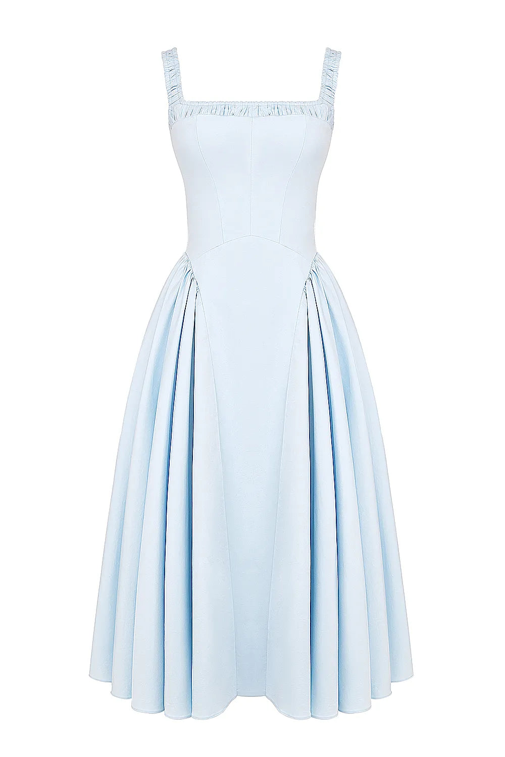 Dorothy Italian Azure Cotton Midi Sundress