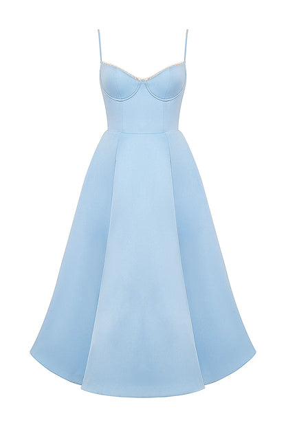 Mademoiselle Cinderella Blue Tulle Midi Dress