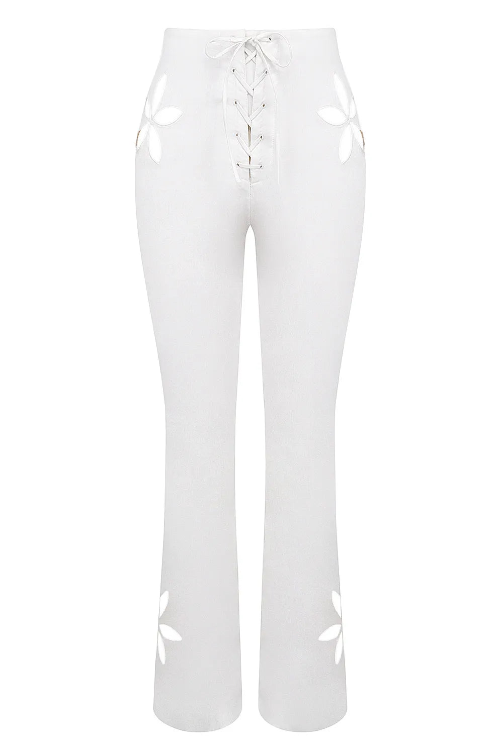 Mistress Rocks Cloud Floral Cutout Trousers - SALE