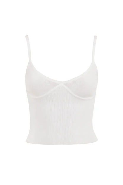 Summer White Dainty Knit Top