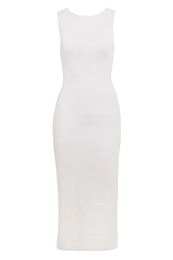Noli White Sleeveless Maxi Dress