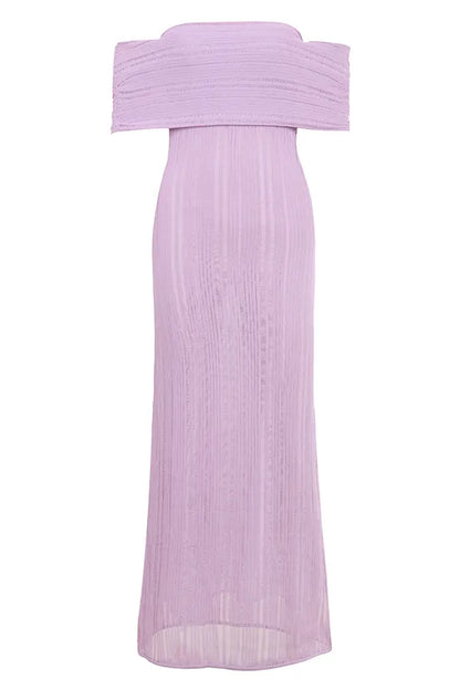 Micah Orchid Ladder Knit Maxi Dress