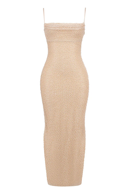 Calla Seapearl Embellished Maxi Dress