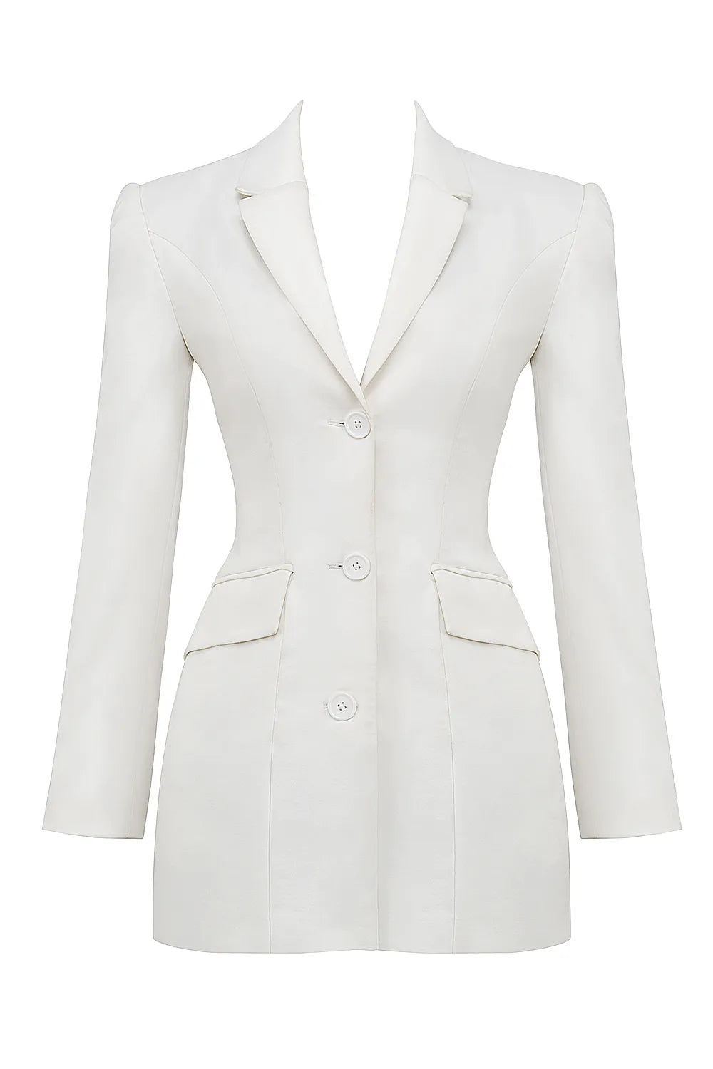 Amia White Blazer Mini Dress