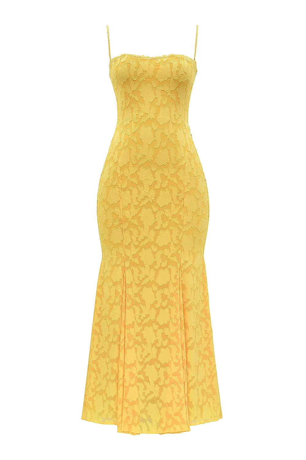 Joan Apricot Lace Up Back Maxi Dress
