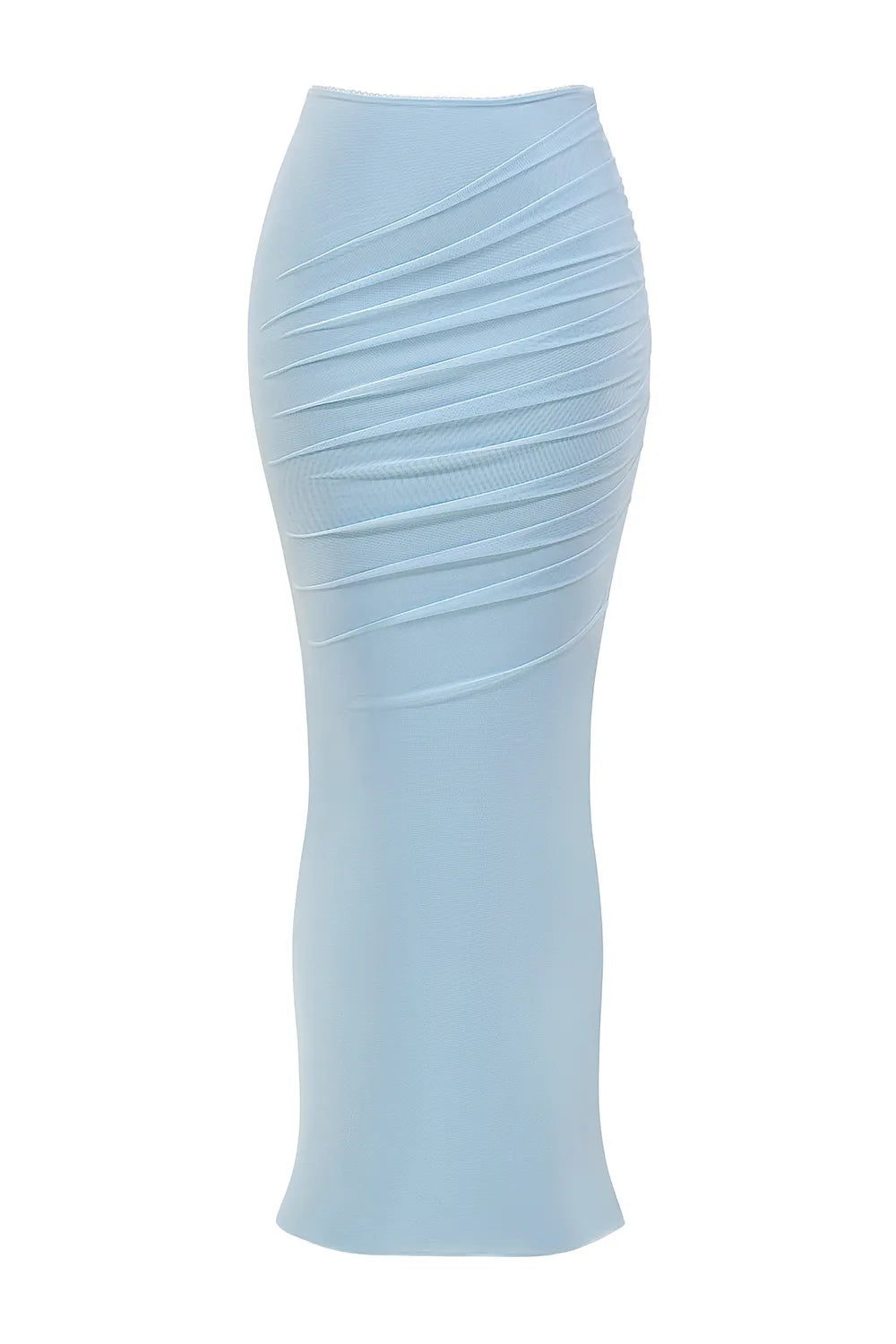 Cassidy Bluebell Fluted Hem Maxi Skirt