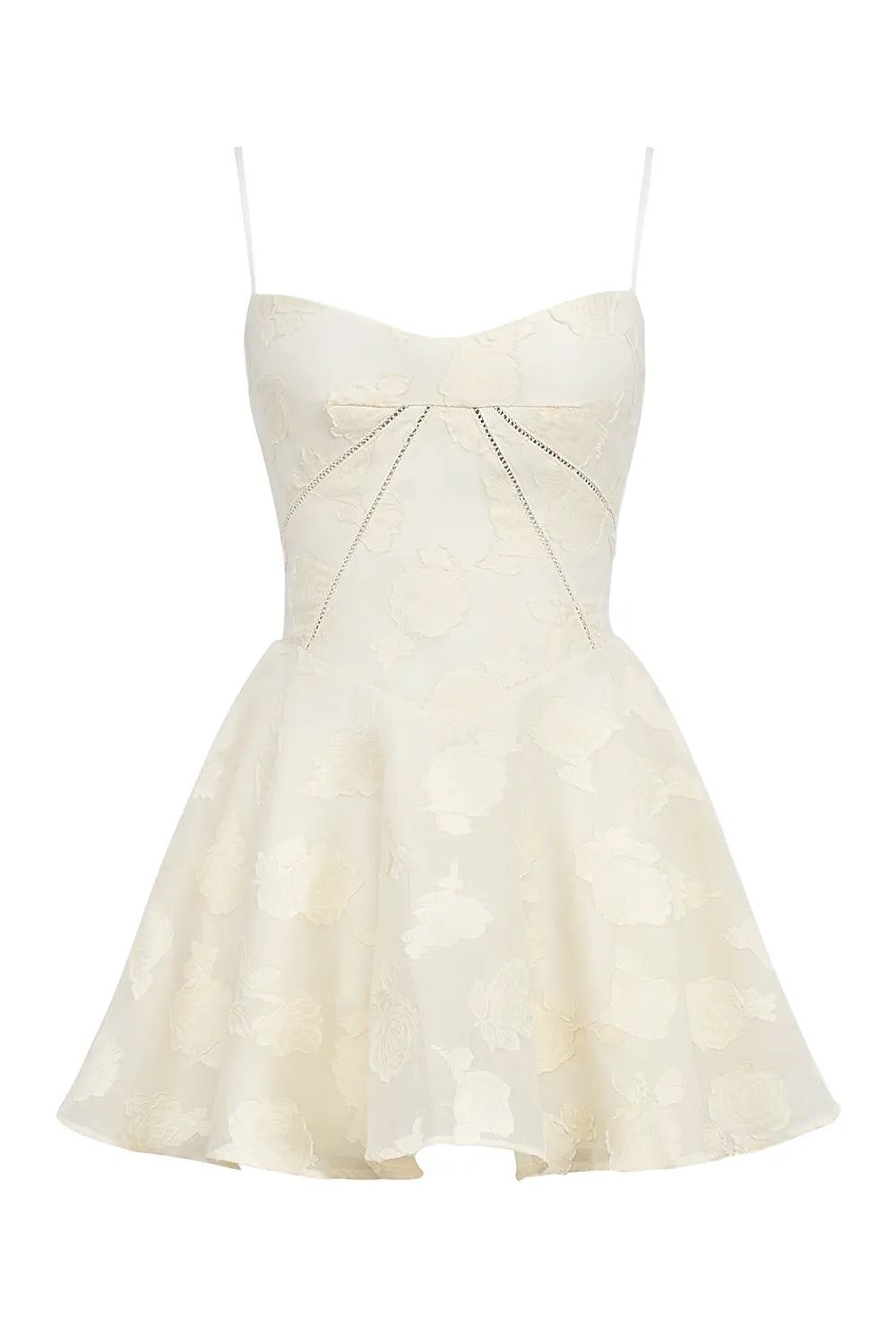 Serenita Vintage Cream Floral Mini Dress