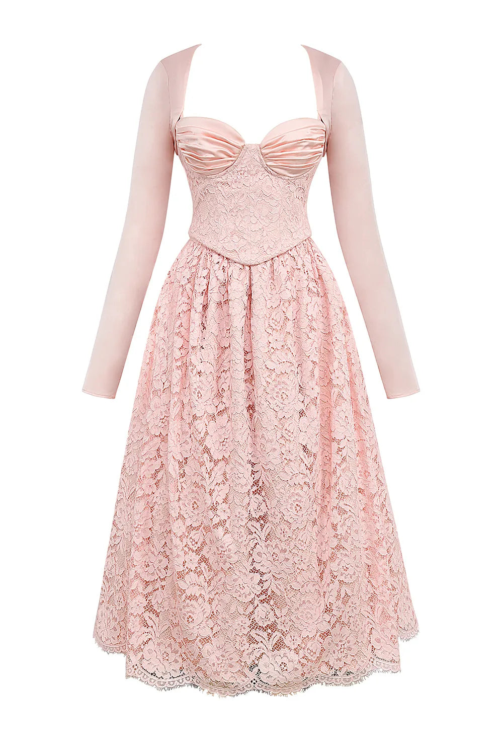 Duchess Ballerina Pink Lace Corset, Skirt and Bolero