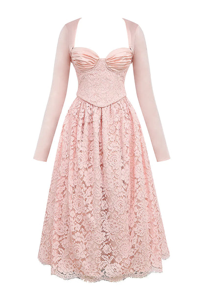 Duchess Ballerina Pink Lace Corset, Skirt and Bolero