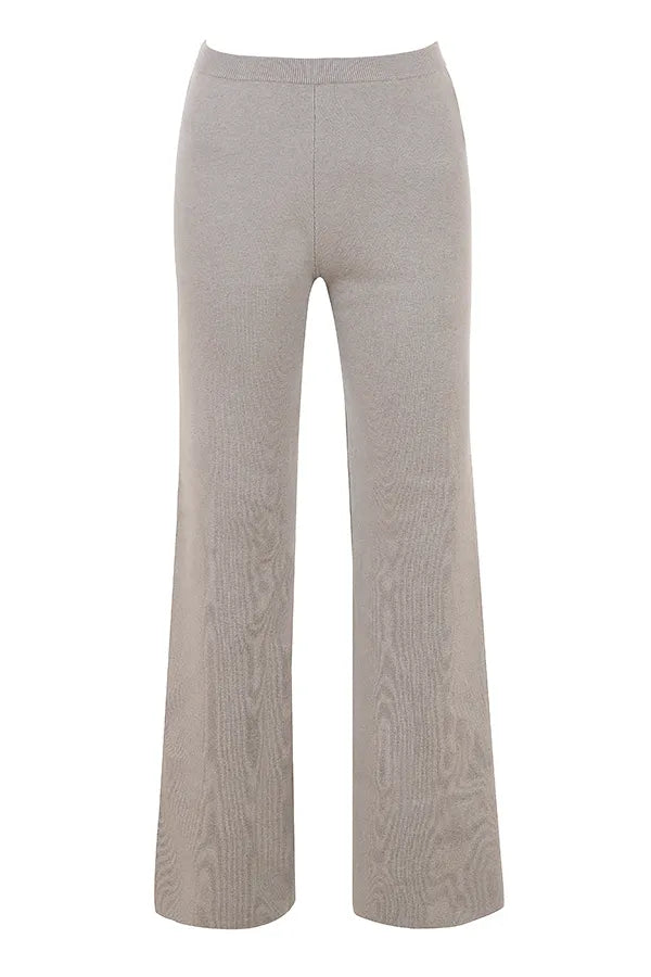 Hunter Grey Cashmere Straight Leg Trousers