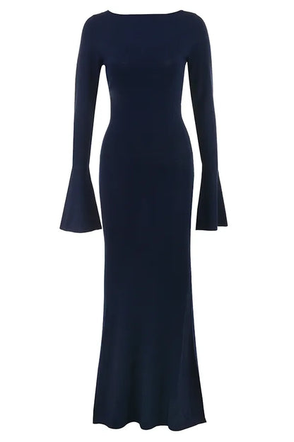 Christiane Midnight Blue Maxi Dress
