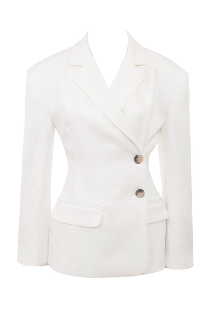 Hudson White Hourglass Blazer