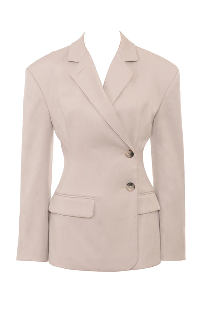 Hudson Beige Hourglass Blazer