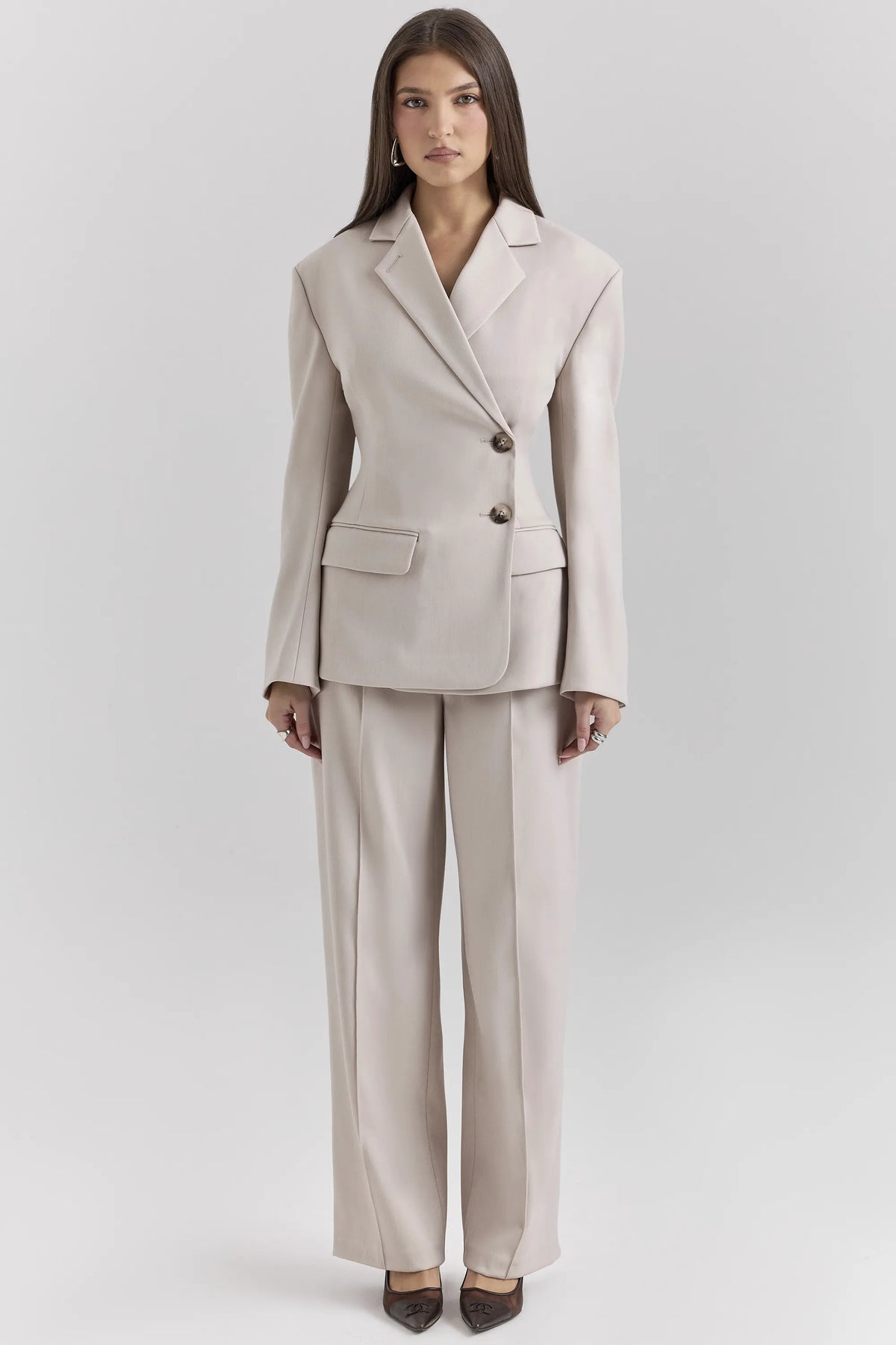 Hudson Beige Hourglass Blazer