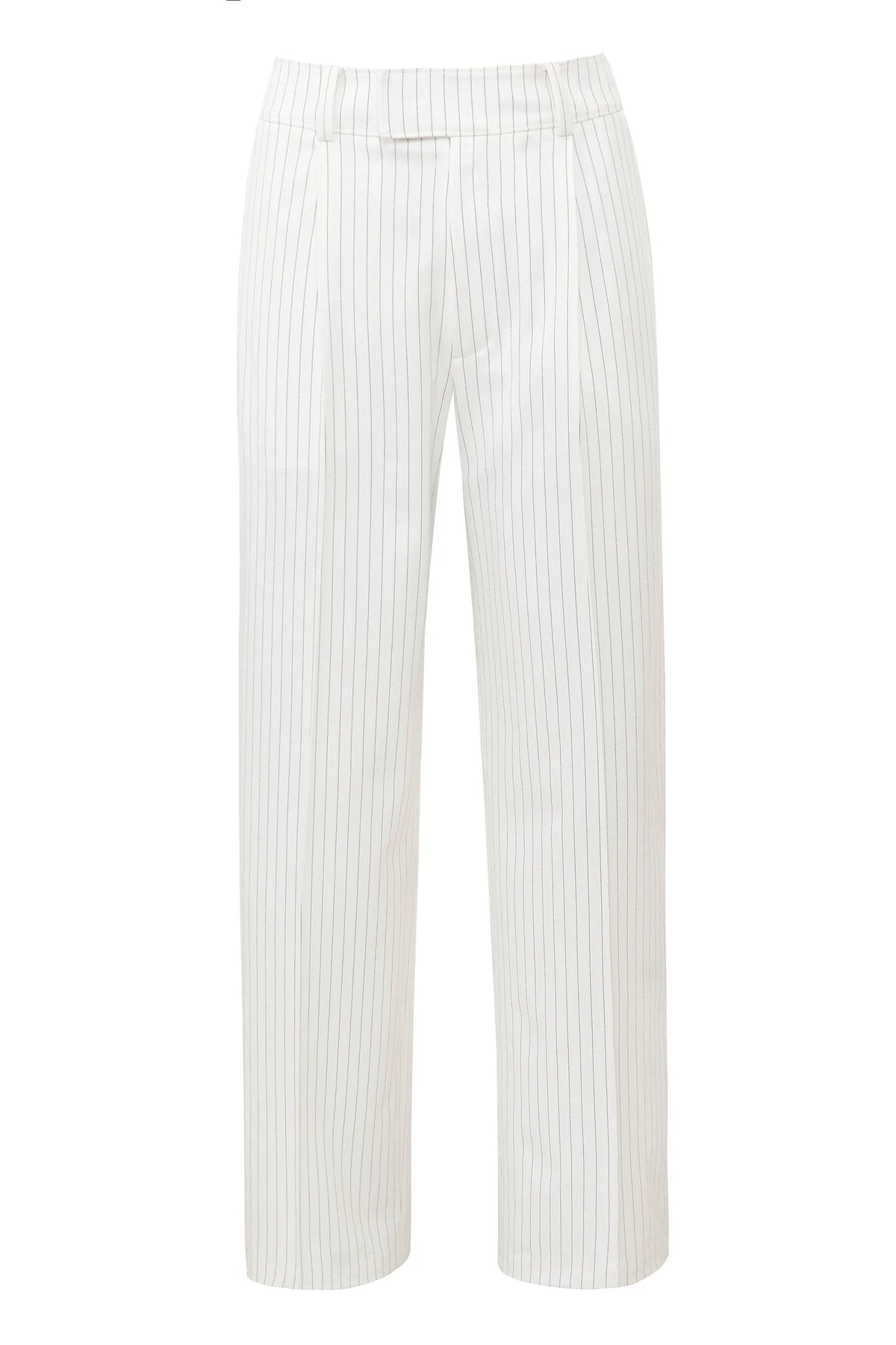 Hayden White Pinstripe High Waist Tailored Trousers