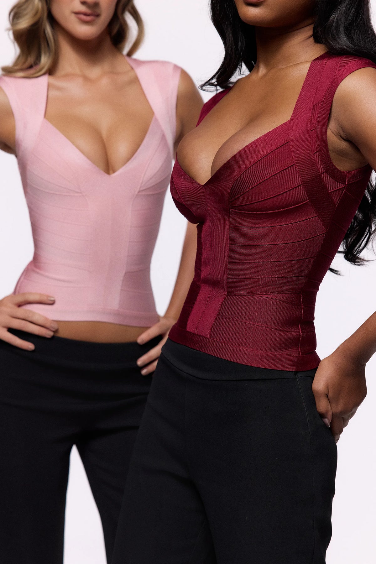 The Icon Wine Bandage Top