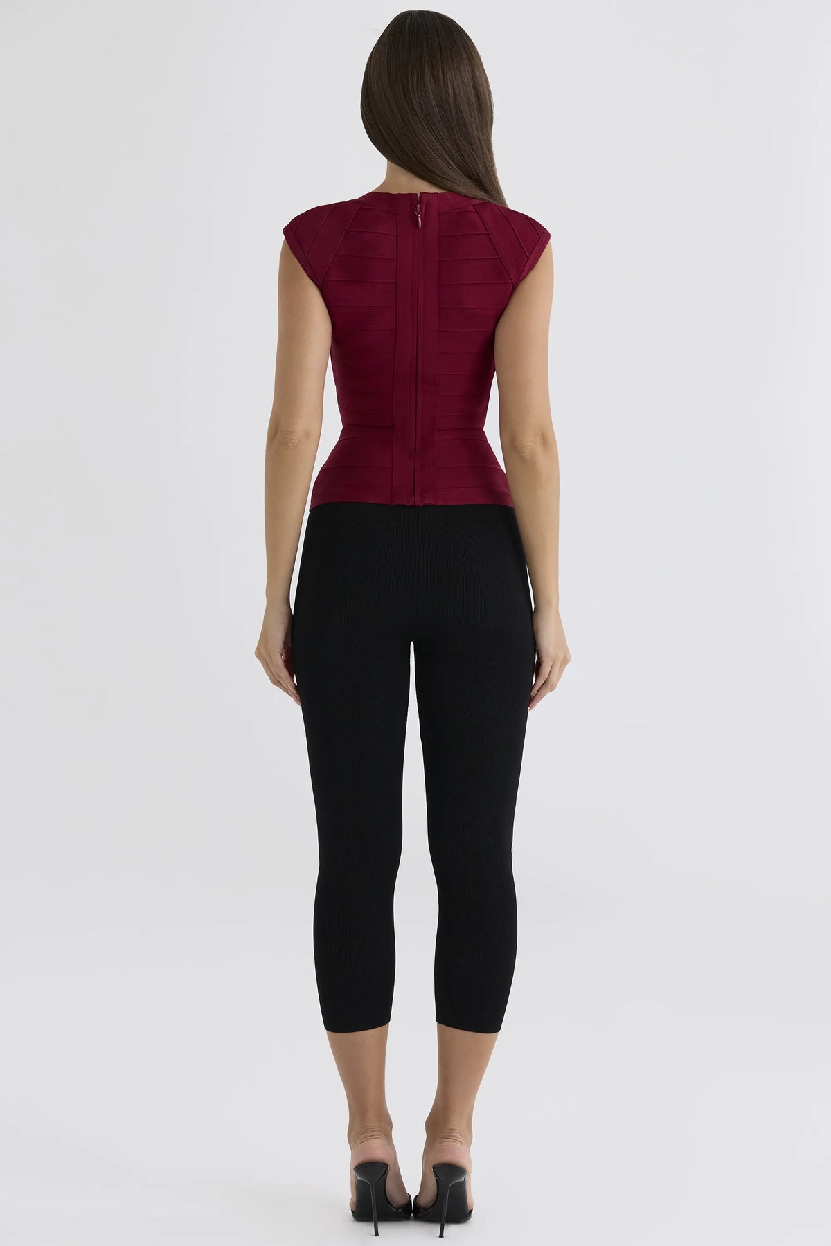 The Icon Ruby Lace Trimmed Bandage Top