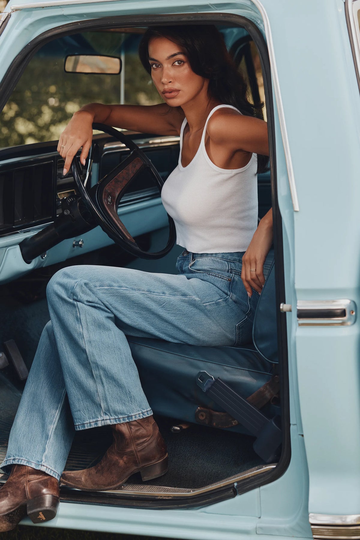 The Slim Boyfriend Light Wash Straight-Leg Jeans