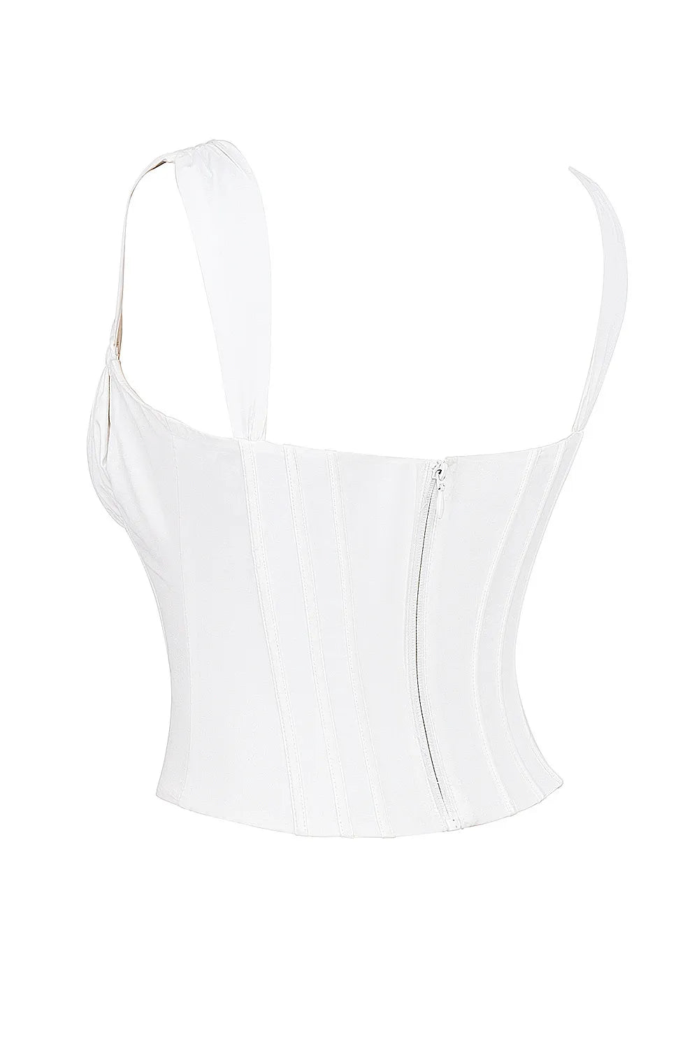 Mistress Rocks Cloud Cotton Tie Front Corset - SALE
