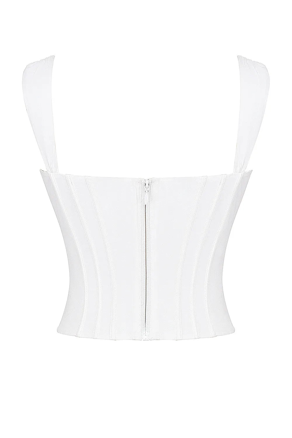 Mistress Rocks Cloud Cotton Tie Front Corset - SALE
