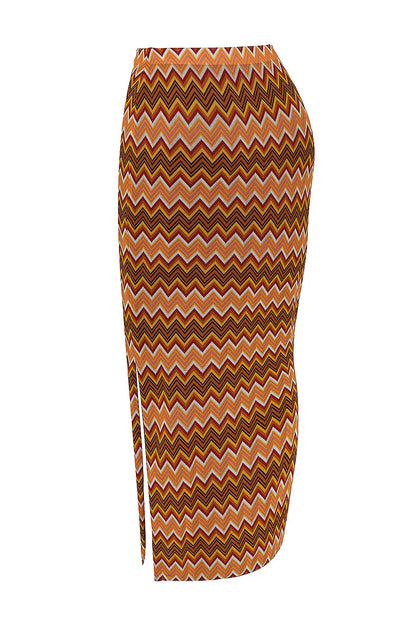 Mistress Rocks Multicolour Knit Maxi Skirt - SALE