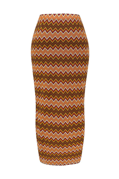 Mistress Rocks Multicolour Knit Maxi Skirt - SALE