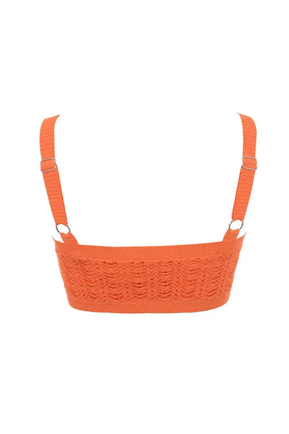 Mistress Rocks Tangerine Dainty Knit Bralette - SALE