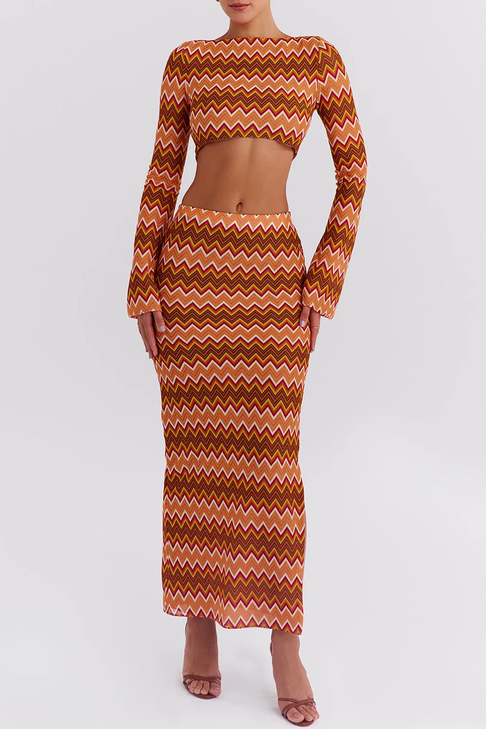 Mistress Rocks Multicolour Knit Open Back Top - SALE