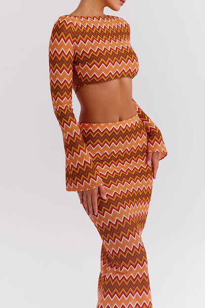 Mistress Rocks Multicolour Knit Open Back Top - SALE
