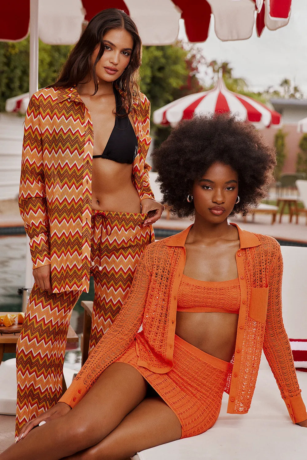 Mistress Rocks Multicolour Knit Open Back Top - SALE