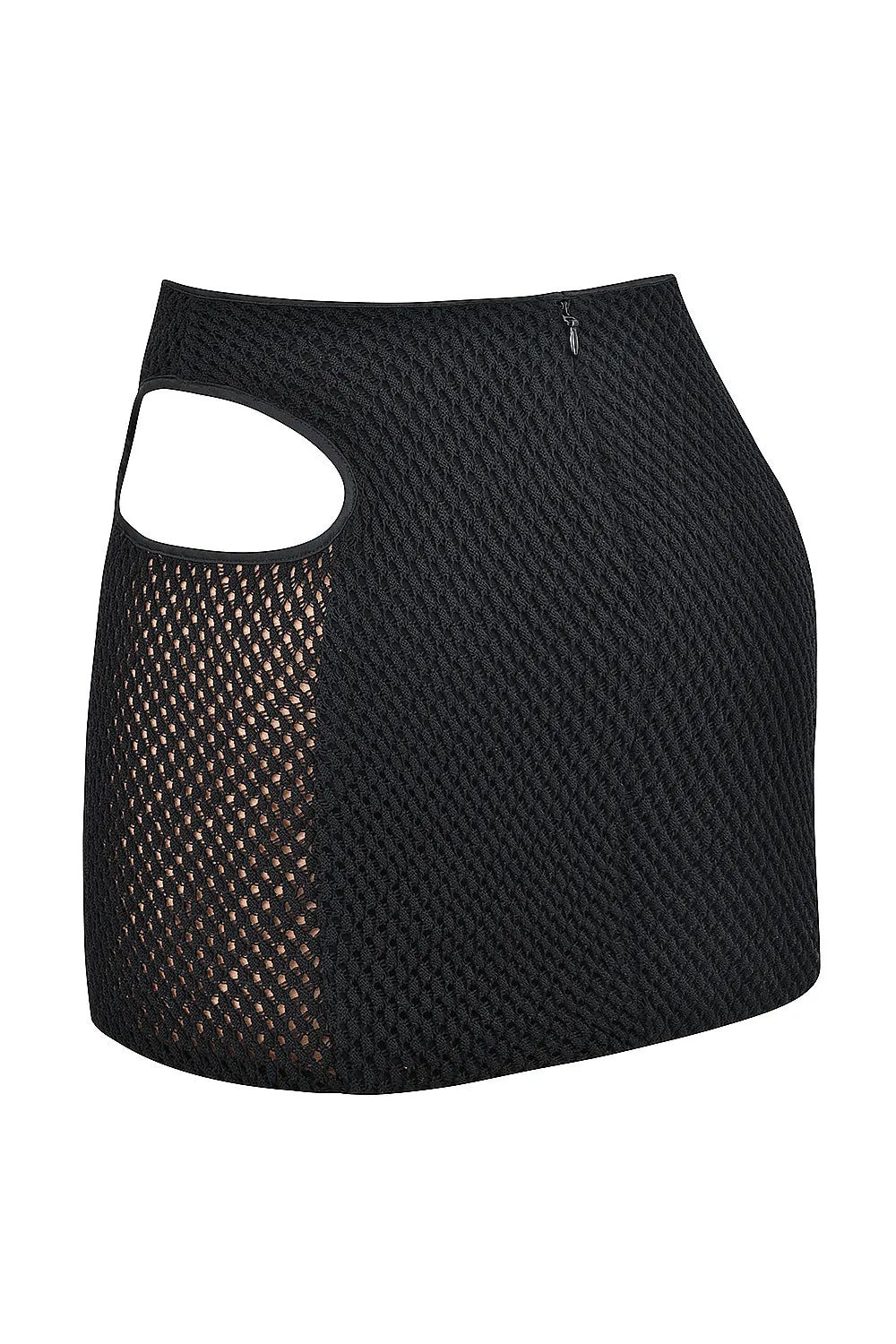 Mistress Rocks Black Knit Cutout Mini Skirt - SALE