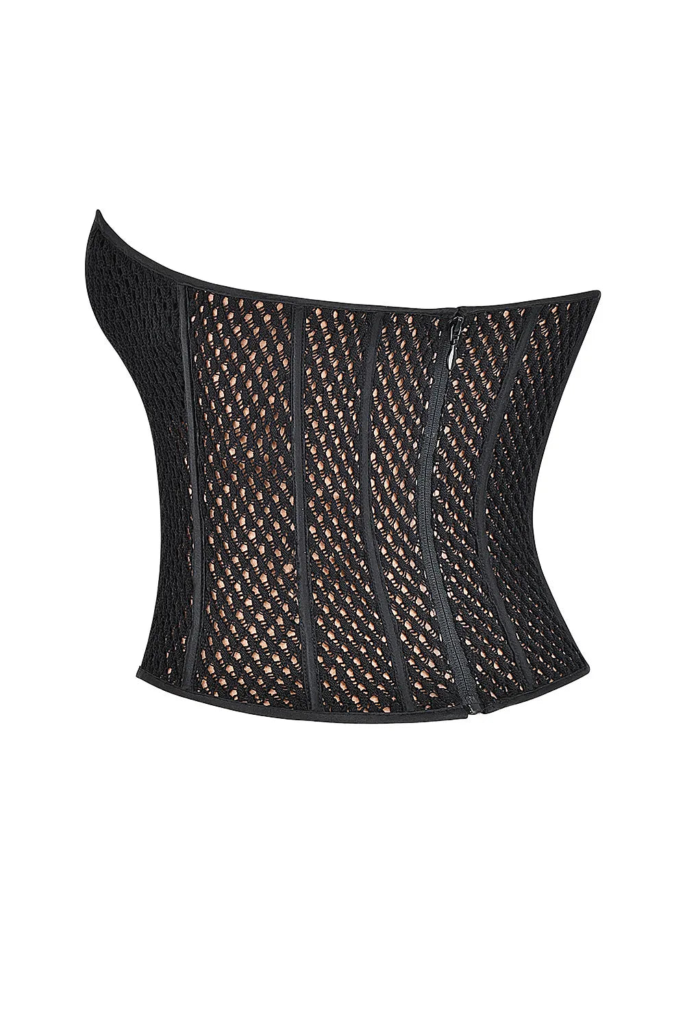 Mistress Rocks Black Knit Strapless Corset - SALE