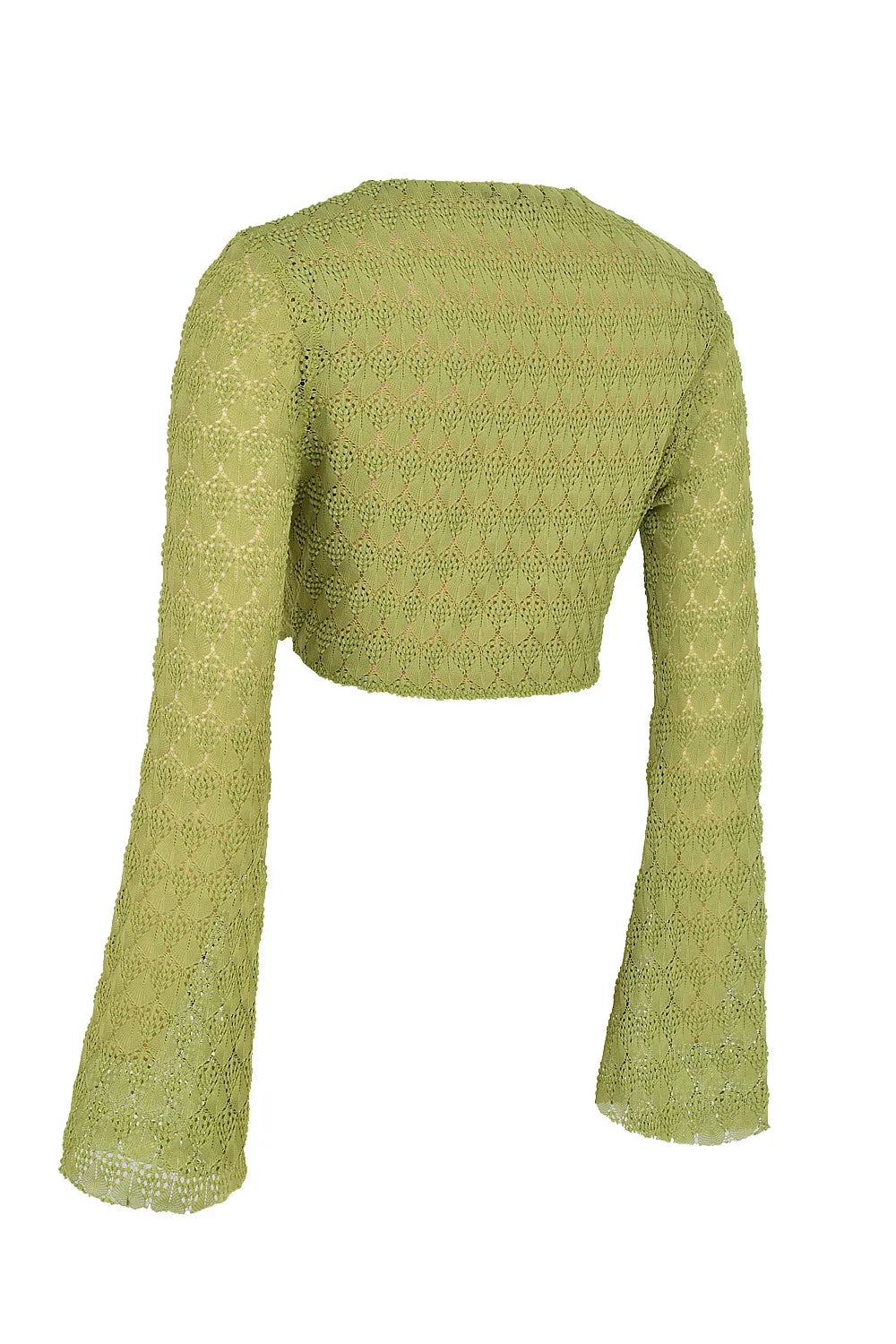 Mistress Rocks Lime Knit Lace Up Top - SALE