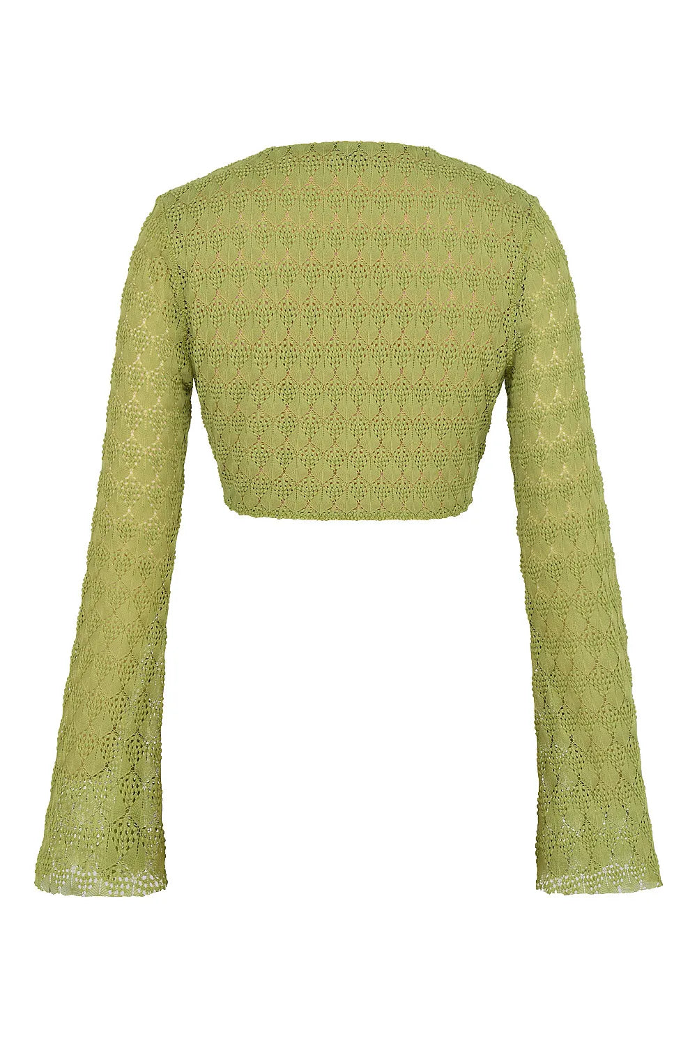 Mistress Rocks Lime Knit Lace Up Top - SALE