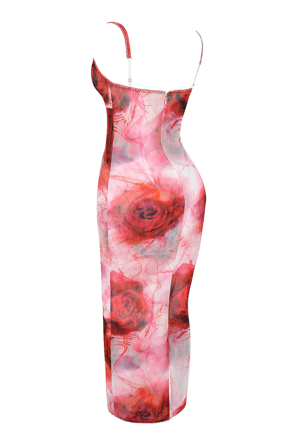 Mistress Rocks Rose Print Midi Dress - SALE