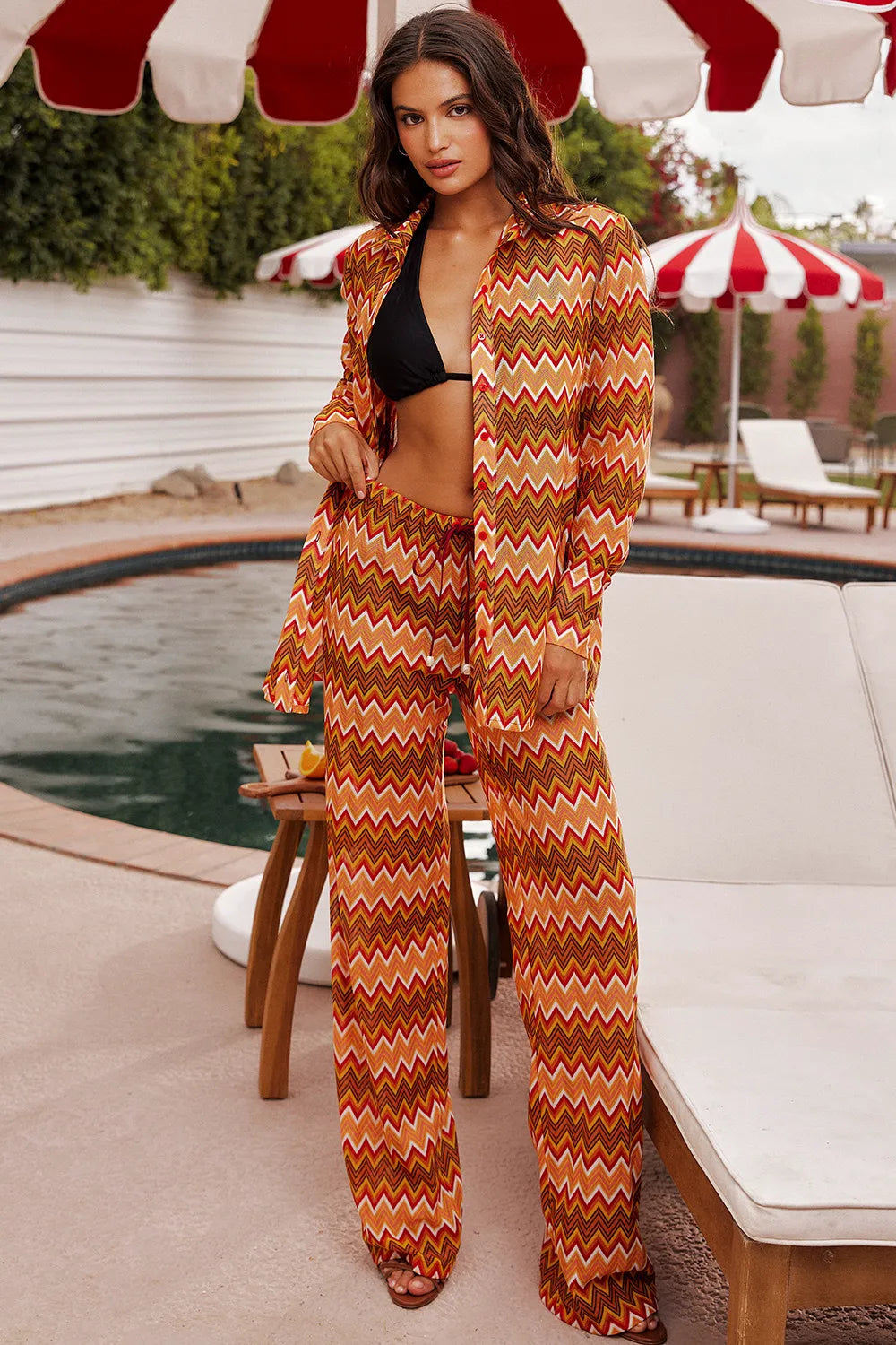 Mistress Rocks Multicolour Knit Trousers - SALE