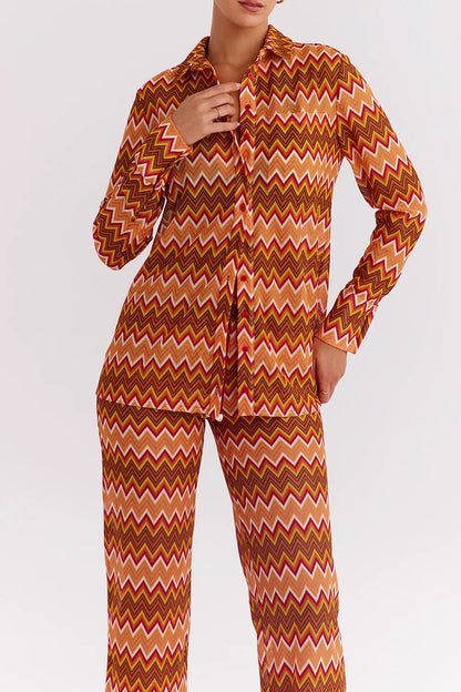 Mistress Rocks Multicolour Knit Oversized Shirt - SALE