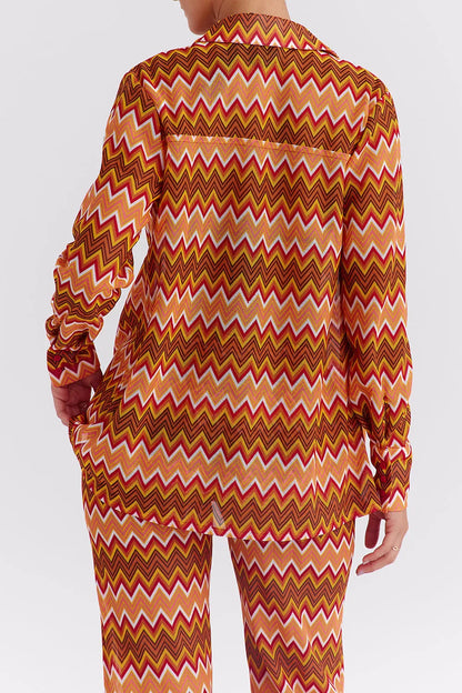 Mistress Rocks Multicolour Knit Oversized Shirt - SALE