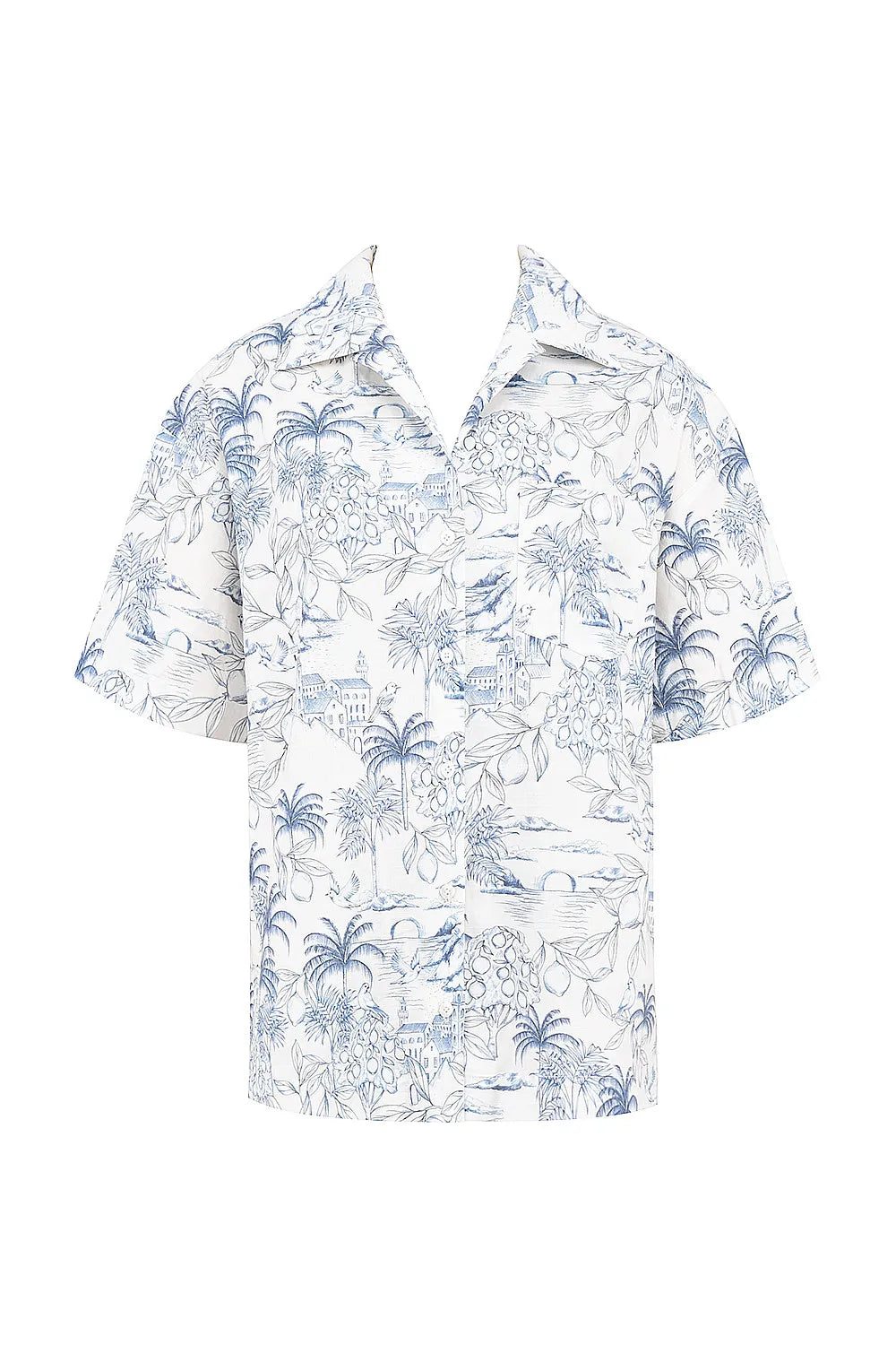 Mistress Rocks White Garden Print Relaxed Shirt - SALE