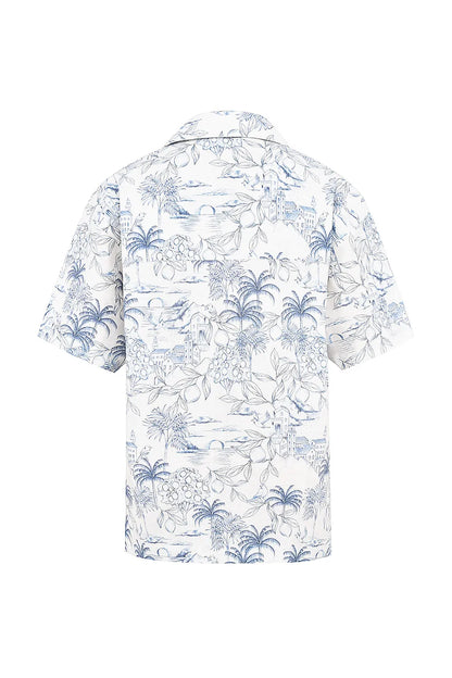 Mistress Rocks White Garden Print Relaxed Shirt - SALE