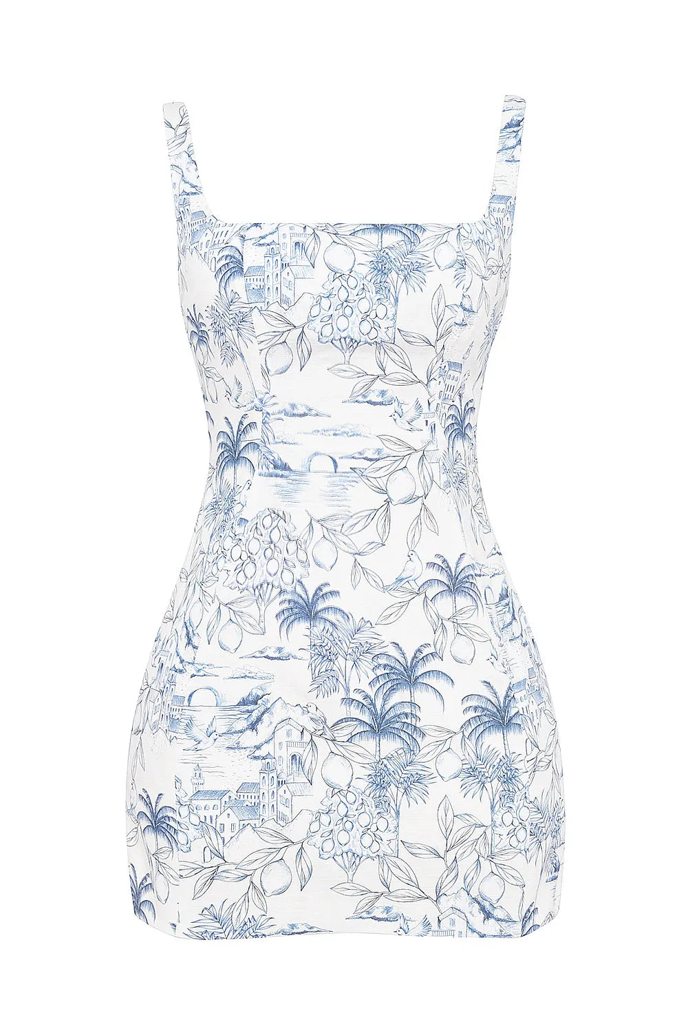 Mistress Rocks White Garden Print Mini Dress - SALE