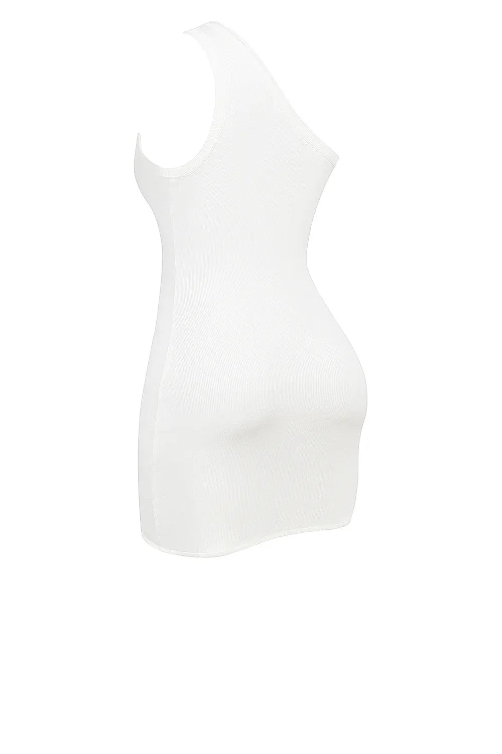 Mistress Rocks White Ruffle Asymmetric Mini Dress - SALE
