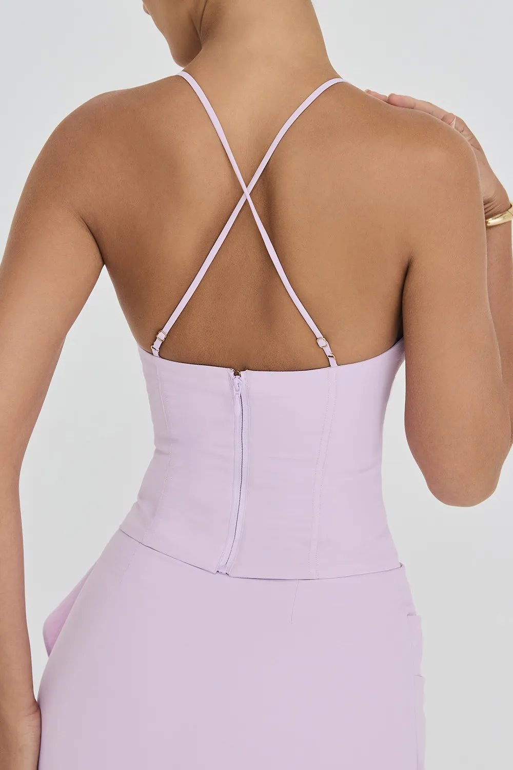 Mistress Rocks Orchid Beaded Halter Top - SALE