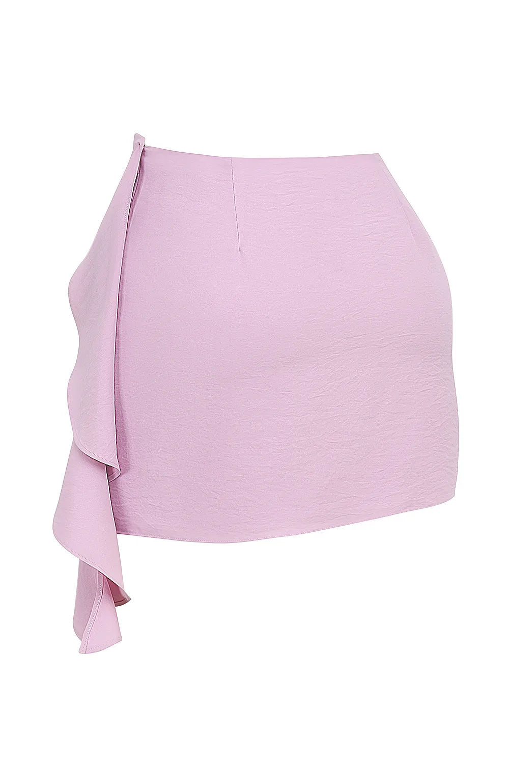 Mistress Rocks Orchid Draped Frill Mini Skirt - SALE