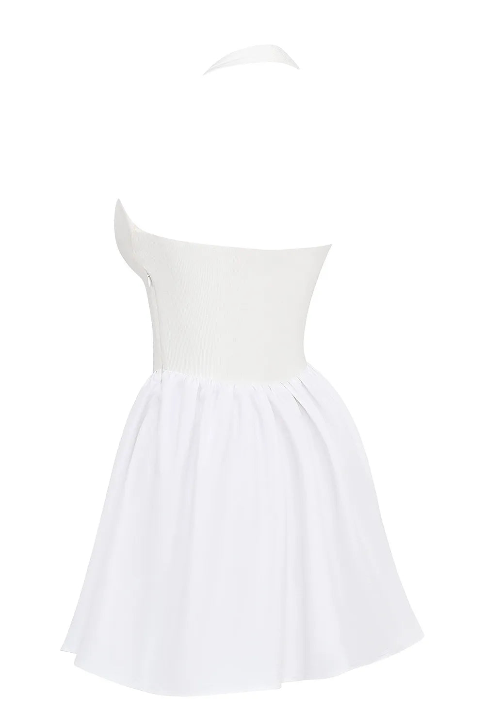 Mistress Rocks White Halter Mini Dress - SALE