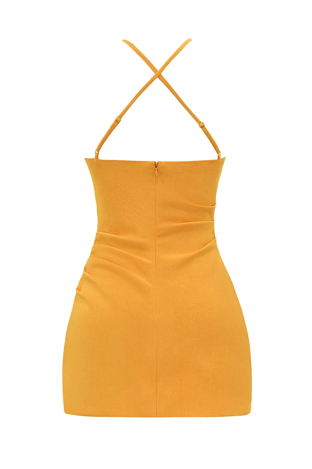 Mistress Rocks Orange Halter Mini Dress - SALE